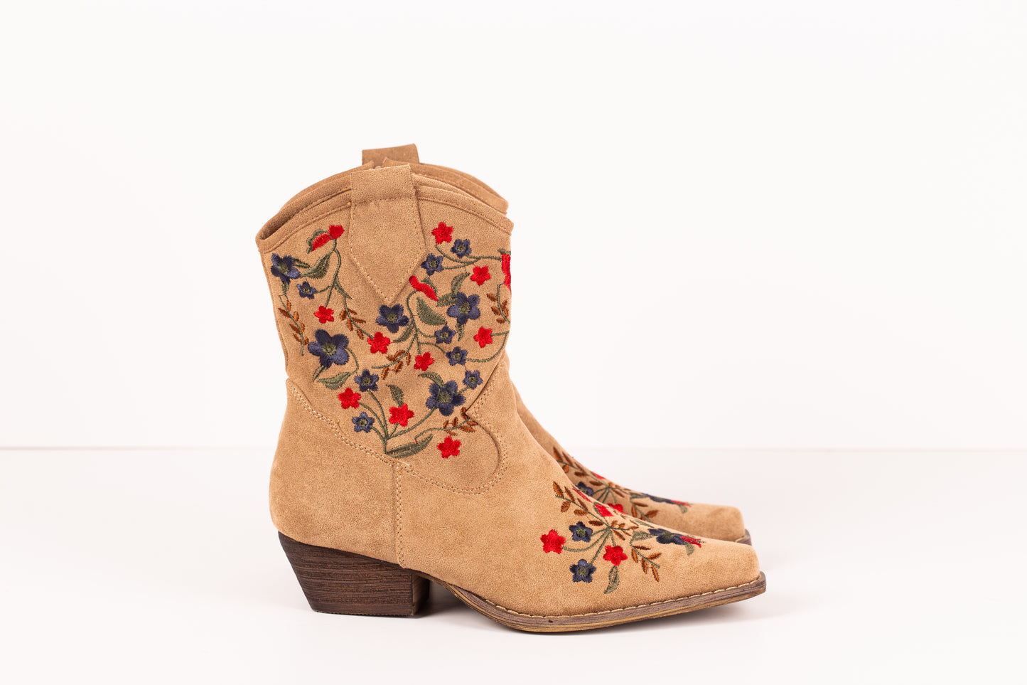 Botines con flores Ada
