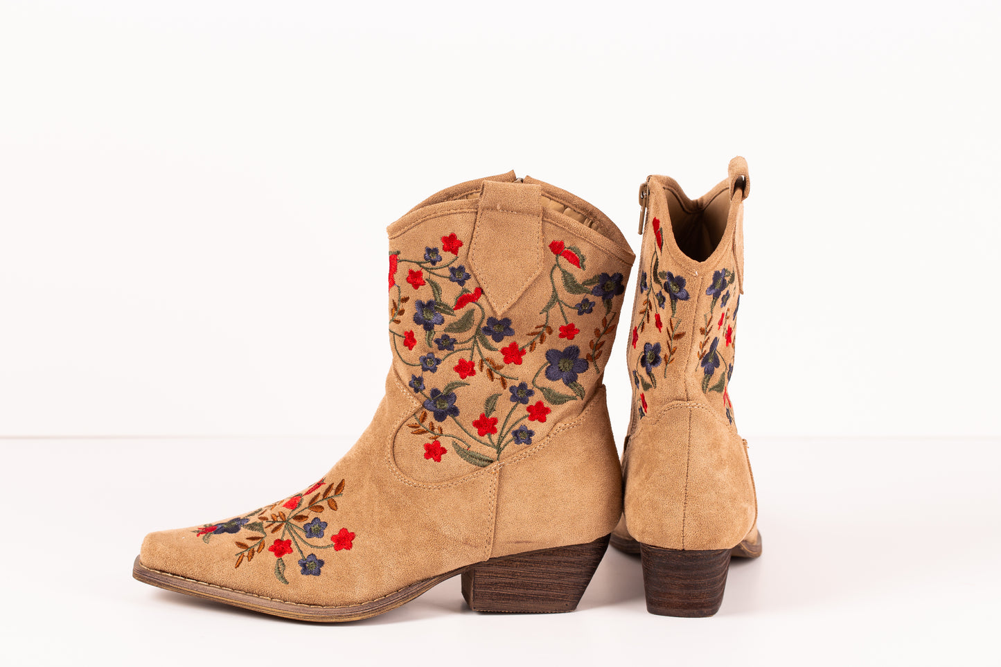 Botines con flores Ada
