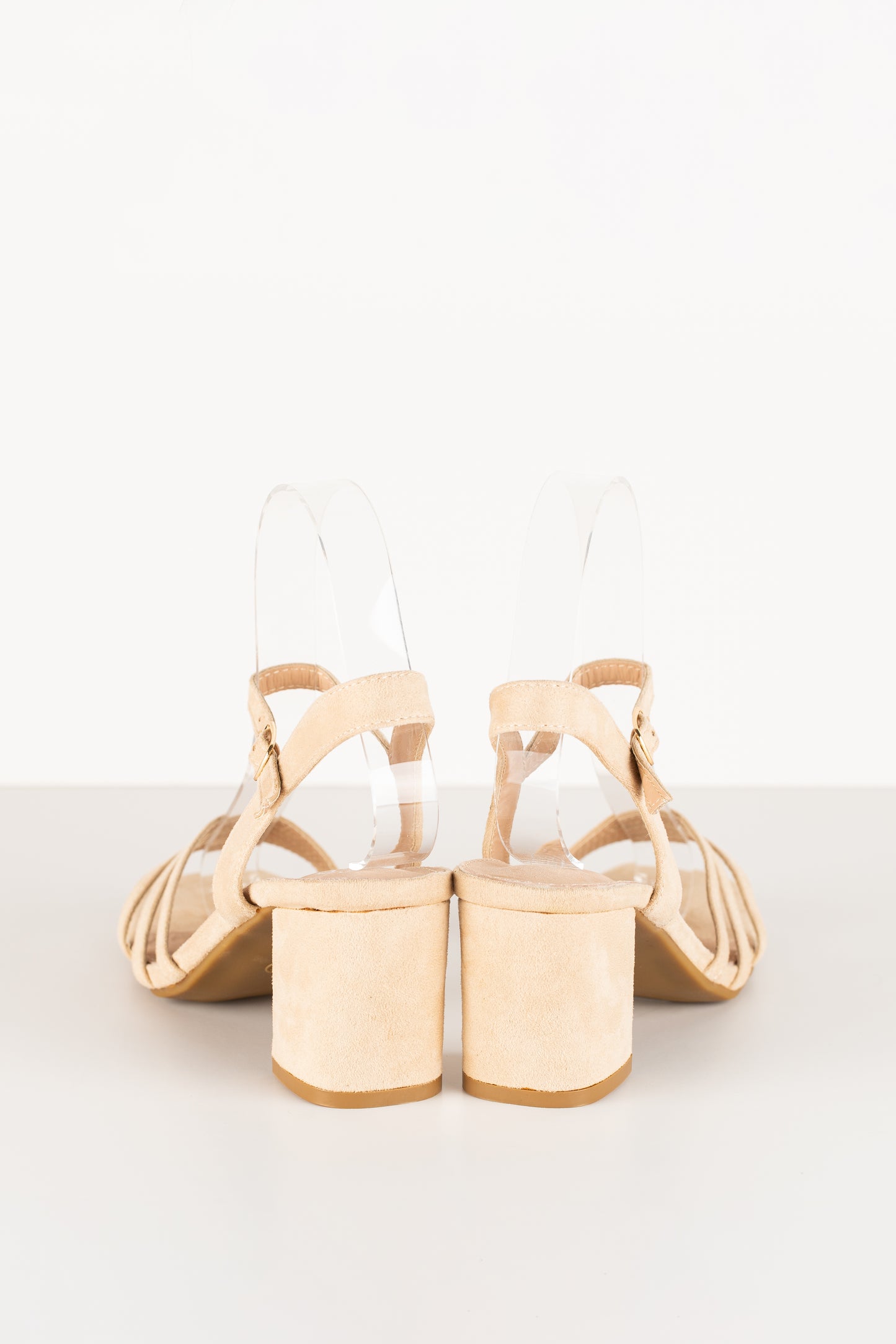 Sandalias de tacón beige Jackie