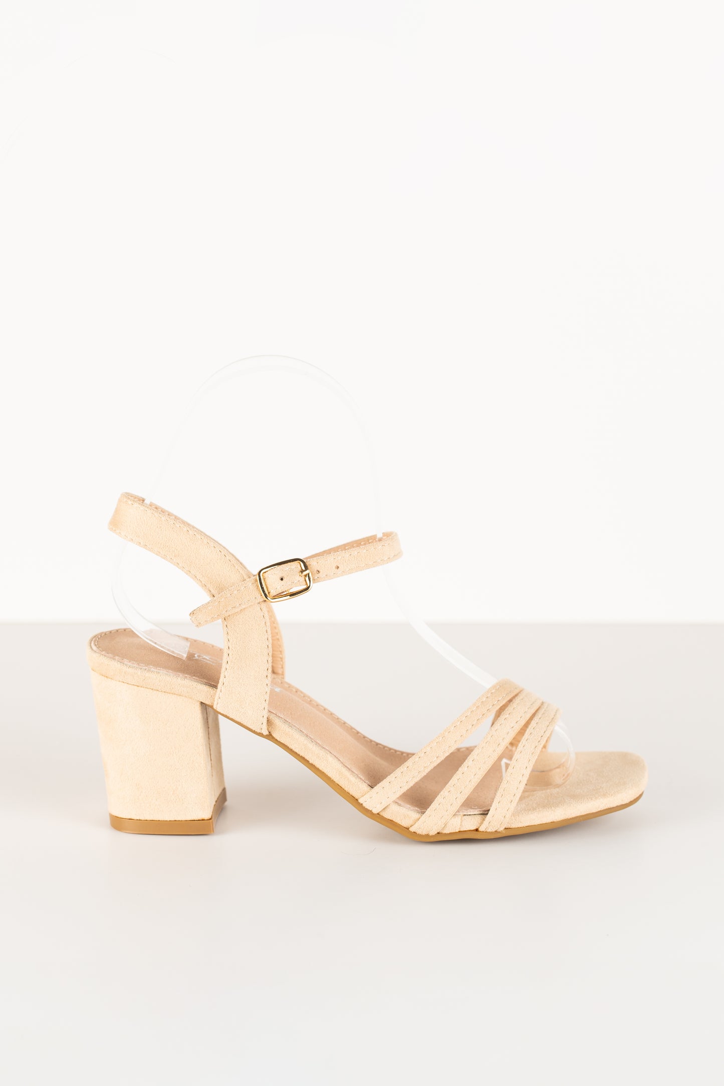 Sandalias de tacón beige Jackie